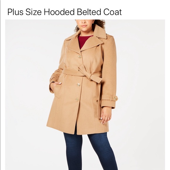 Michael Kors Women’s Hooded 3/4 Length Wool Coat - Picture 8 of 8